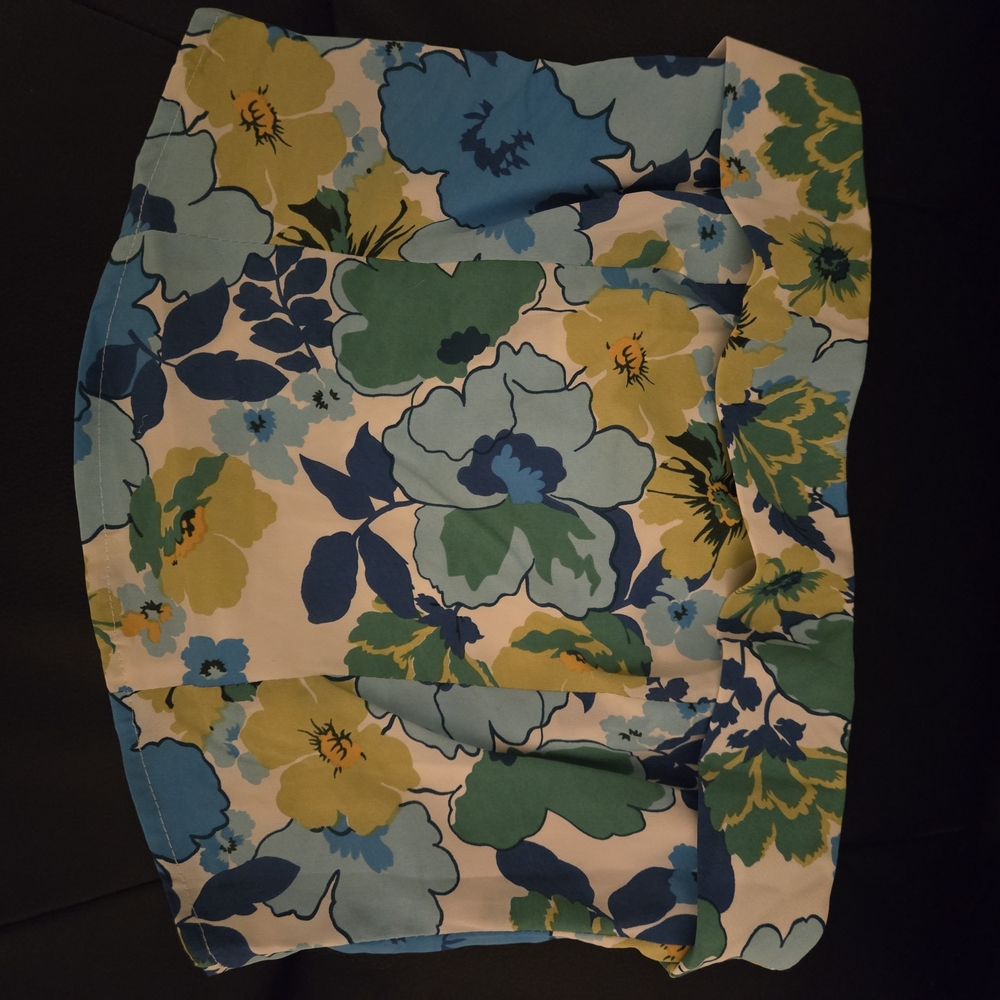 Princess Polly Floral Shirt in Blue and Yellow